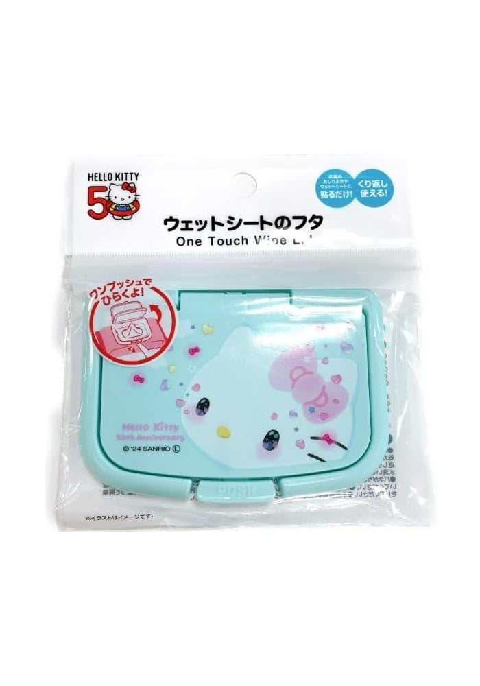 Daiso Hello Kitty One Push Wet Sheet Lid – 50th Anniversary